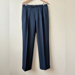 Brooks Brothers - Navy Dress Trousers - Waist 34 / Length 32